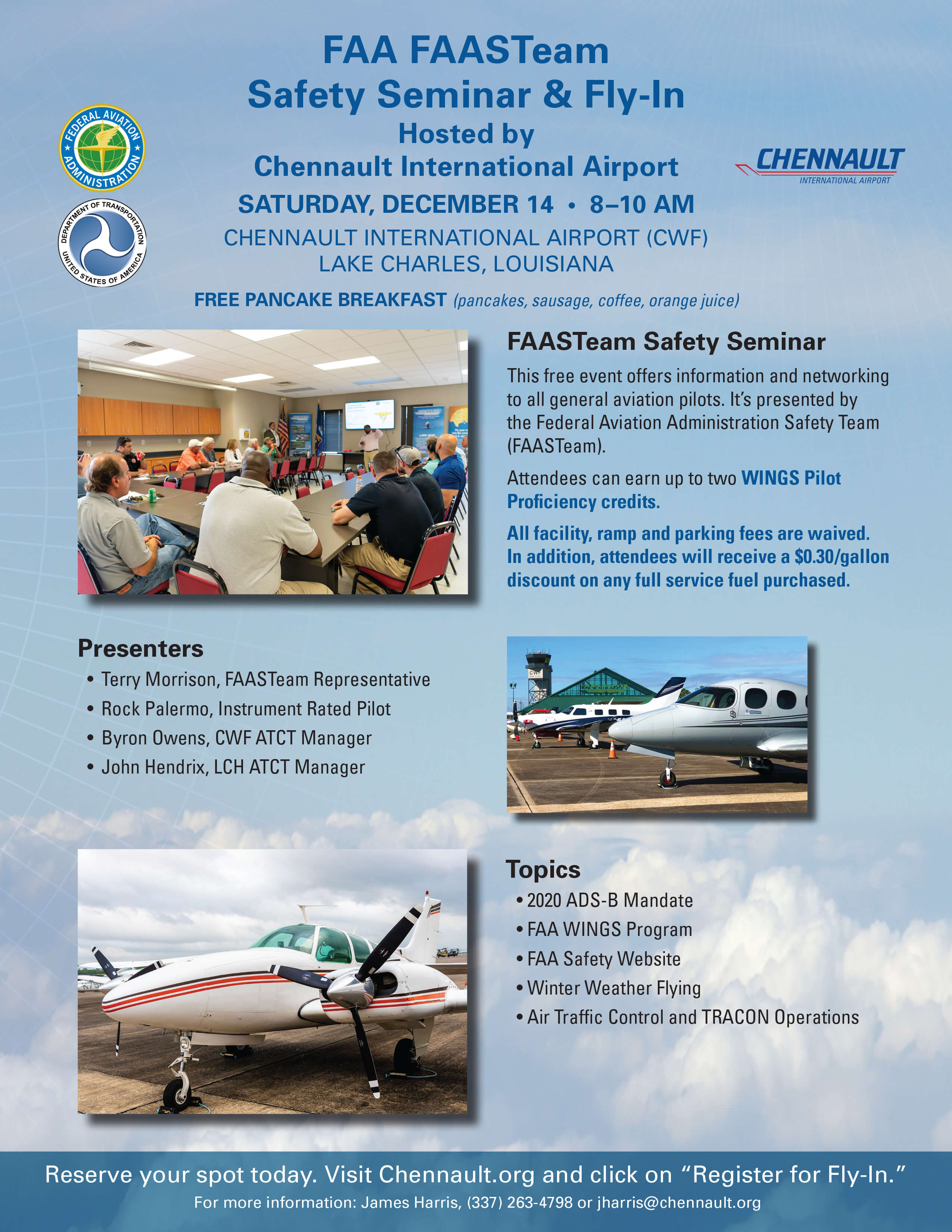 FAA FAASTeam Safety Seminar & Fly-In hosted by Chennault International Airport flyer