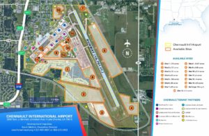 Revised map of commercial real estate at Chennault Park at the Chennault International Airport