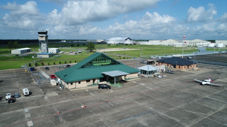 Airfield at Chennault International Airport featuring Million Air, FBO provider