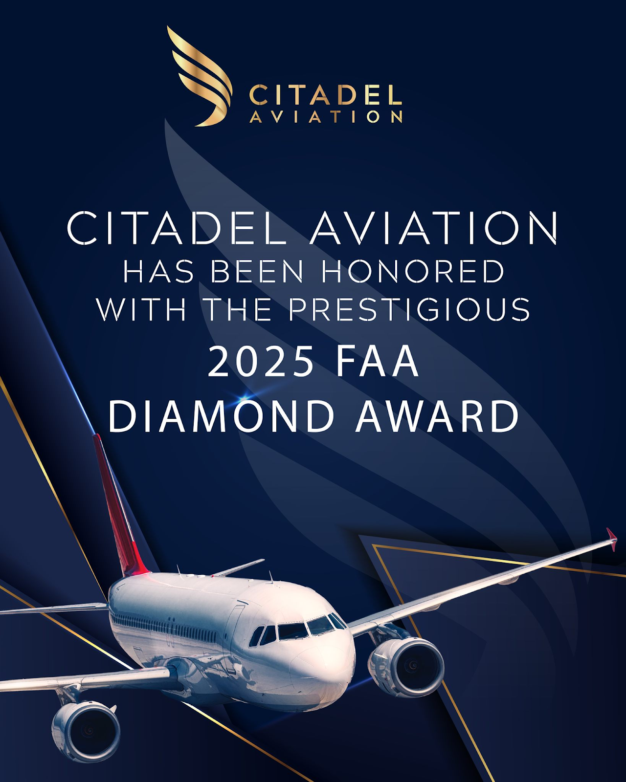 Chennault Tenant Citadel Aviation Earns FAA Diamond Award of Excellence