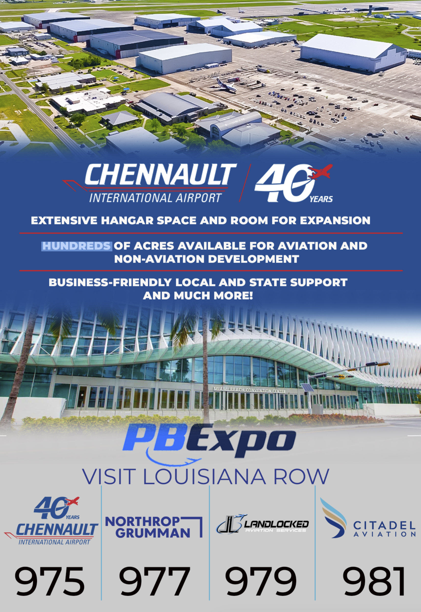Chennault International Airport and Park in Lake Charles, Louisiana